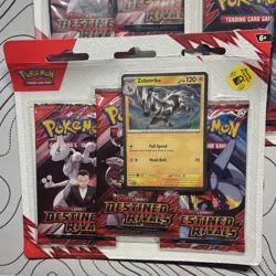 3X Pokemon TCG Destined Rivals 3-Pack Sealed Triple Blister Pack - Image 4
