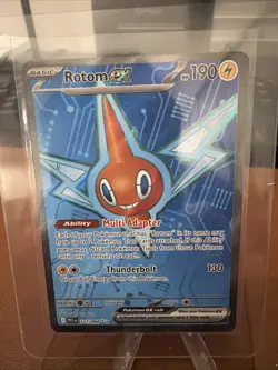 Pokemon TCG Holo Ultra Rare Full Art Rotom Ex 111/094 Phantasmal Flames NM - Image 1