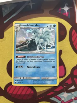 Pokemon Alolan Ninetales 28/147 - SM Burning Shadows - Shatter Holo - Excellent - Image 1