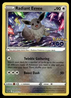 2022 Pokemon Go Radiant Eevee #SWSH230 - Image 1