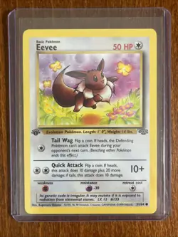 [NM] 1999 Pokemon Jungle Eevee 1st Edition #51/64 Common - Image 1
