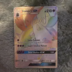 Pokemon Toxapex GX SM-Guardians Rising Full Art Secret Rare Holo 210HP 154/145 - Image 1