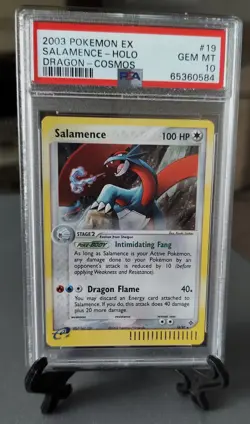 Pokemon Salamence Cosmos Holo 19/97 EX Dragon PSA 10 GEM MT - Image 1