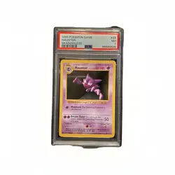 Pokemon Haunter 29/102 Base Set Shadowless PSA 7 Uncommon NM 1999 - Image 1