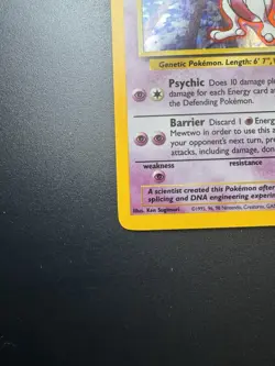 Mewtwo - Holo - 10/102 Base Set - Pokemon TCG - 1999 - Image 3