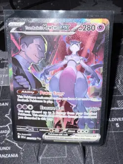 Pokemon Team Rocket's Mewtwo EX Sv10: Destined Rivals 231/182 Holo Rare 280 HP - Image 1