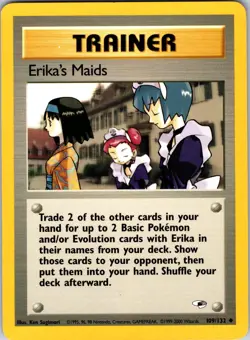 Erika's Maids 109/132 Gym Heroes Pokemon LP Unlimited - Image 1