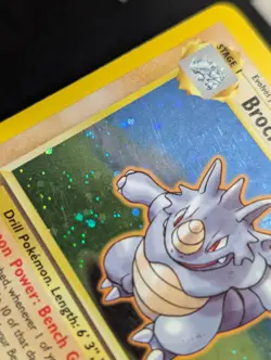 Brock's Rhydon 002/132 Gym Heroes Pokemon LP Holo - Image 3
