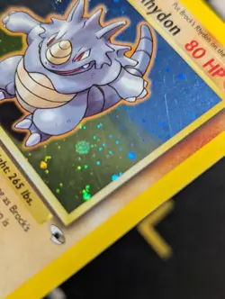 Brock's Rhydon 002/132 Gym Heroes Pokemon LP Holo - Image 4