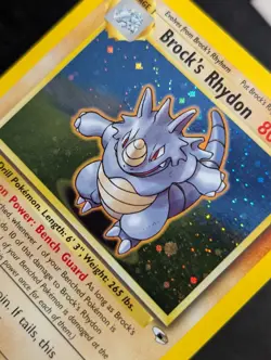 Brock's Rhydon 002/132 Gym Heroes Pokemon LP Holo - Image 5