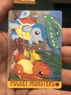 Pokemon 1995 Vending Prism Sparkle Holo Sticker 22 24 Zubat Charmander Squirtle - Image 3