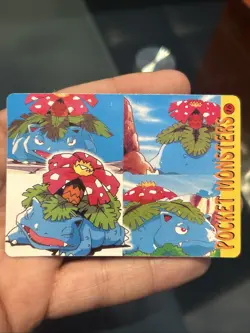Pokemon 1995 Vending Prism Firework Holo Sticker #12 #16 Ekans Koffing Venusaur - Image 5