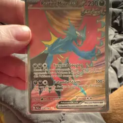 Pokemon Roaring Moon Ex Ultra Rare Full Art Holo SV04 Paradox Rift 229/182 - Image 1