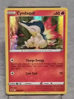 Cyndaquil SWSH221 Black Star Promo Pokemon TCG Holo Rare NM B3 - Image 1