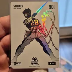 Bo Jackson Battle Arena Stitcher First Edition Holo BLBF-220 90 Steel Card - Image 1