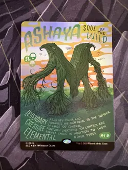 Ashaya, Soul of the Wild (Rainbow Foil) Secret Lair Drop Foil - Image 1