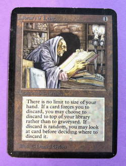 MTG Alpha Library of Leng - Artifact Old School Magic MP - Image 1