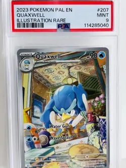QUAXWELL 207/193 PSA 9 PALDEA EVOLVED ILLUSTRATION RARE POKEMON CARD ENGLISH - Image 1