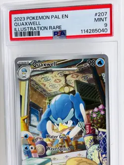 QUAXWELL 207/193 PSA 9 PALDEA EVOLVED ILLUSTRATION RARE POKEMON CARD ENGLISH - Image 2