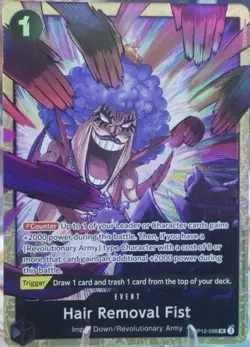 Hair Removal Fist One Piece TCG OP12-098 Best Selection Vol. 5 English Alt Promo - Image 1