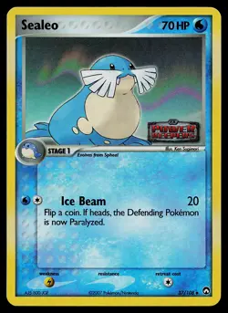 Pokemon Card - Sealeo Power Keepers 37/108 Uncommon Reverse Holo Stamped - Image 1