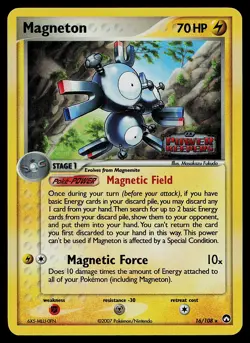 Pokemon Card - Magneton Power Keepers 16/108 Rare Reverse Holo Stamped - Image 1