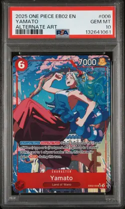 Yamato EB02-006 Alternative Art English One Piece TCG Card 2025 PSA 10 ☠ - Image 1
