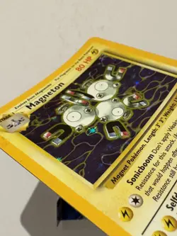 Magneton (11/62) Holo Fossil Set Pokemon Card LP - Image 3