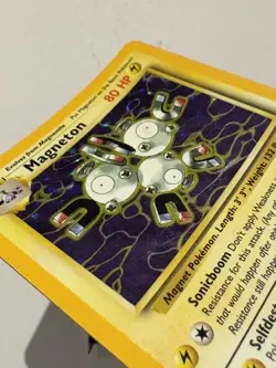 Magneton (11/62) Holo Fossil Set Pokemon Card LP - Image 4