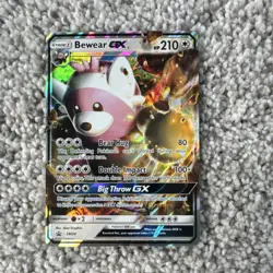 Pokemon Bewear GX Promo SM34 Full Art Holo Card SM Promo 210 HP - Image 1