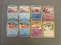 Pokemon TCG Slowpoke & Slowbro Bundle – 8 Cards – NM Condition - Image 1