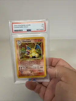 1999 POKEMON BASE SET UNLIMITED #4 CHARIZARD-HOLO PSA 3 - Image 3
