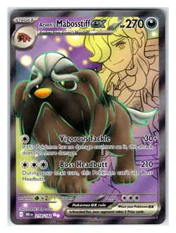 Pokemon TCG - Arven's Mabosstiff ex - SV10: Destined Rivals 218/182 Ultra Rare - Image 1