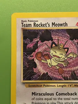 Pokemon Team rockets Meowth WoTC Promo 18/53 - Image 2