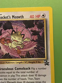 Pokemon Team rockets Meowth WoTC Promo 18/53 - Image 3