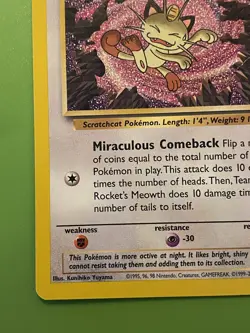 Pokemon Team rockets Meowth WoTC Promo 18/53 - Image 5