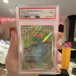 Pokemon Ivysaur Illustration Rare 167/165 Scarlet & Violet 151 Holo PSA 9 - Image 2