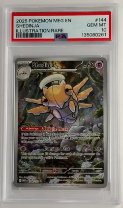 PSA 10 Shedinja #144 Pokemon Mega Evolution English 2025 - Image 1