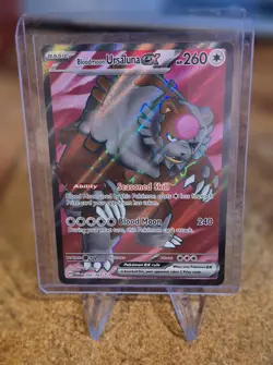 Pokemon TCG Bloodmoon Ursaluna EX Twilight Masquerade 202/167 Full Art Rare - Image 1