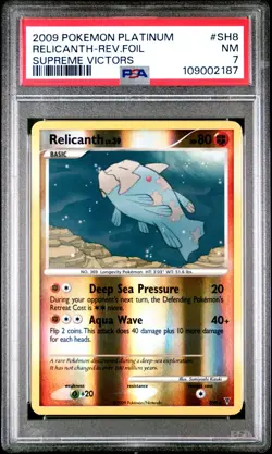 Pokemon Relicanth SH8 - Supreme Victors - Shiny Reverse Holo 2009 - PSA 7 NM - Image 3
