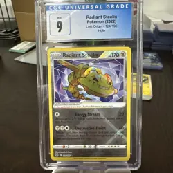 Pokemon TCG 2022 CGC 9 Radiant Steelix 124/196 Lost Origin Mint - Image 1