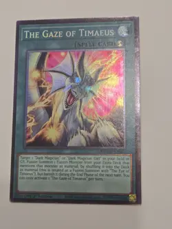 Yugioh The Gaze Of Timaeus MZMU-EN013 Collector’s Rare 1st Edition Lp - Image 1