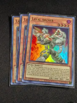 Yugioh - 3x Laval Archer GFTP-EN002 1st Edition Ultra Rare NM - Image 1