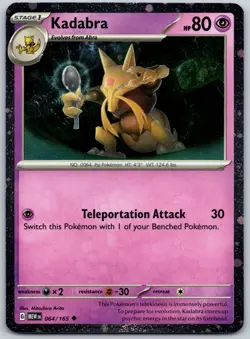 Kadabra - (Cosmos Holo) Promo Miscellaneous Cards & Products 064/165 NM - Image 1