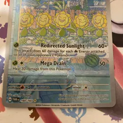 Pokemon TCG Sunflora Scarlet & Violet Twilight Masquerade Holo Card 169/167 - Image 2