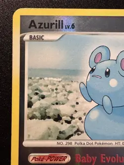 Azurill 69/130 Diamond & Pearl Pokemon Card Reverse Holo Foil Rare LP - Image 3