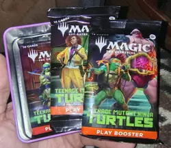 Magic: The Gathering Teenage Mutant Ninja Turtles Tin 3 Boosters [Donatello] - Image 2