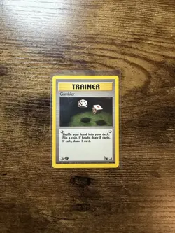 GAMBLER Fossil Series POKEMON Non-Holo 1st Edition 1999 Trading Card 60/62 - Image 1