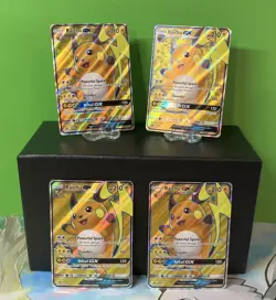 Raichu GX SM90 Full Art Black Star Promo x4 NM or better Pokemon TCG - Image 1