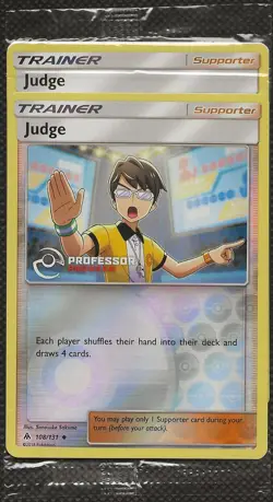 Pokemon 2x JUDGE Professor Program Promo 108/131 FoL English NM Sealed - Image 1